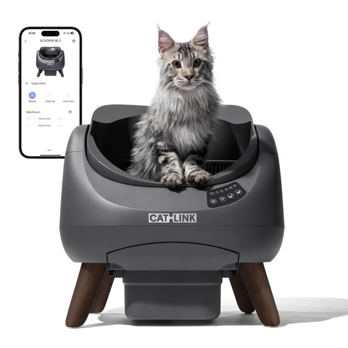 CATLINK Open X litière automatique grise