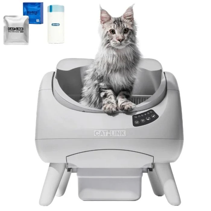 CATLINK Open X litière automatique blanche