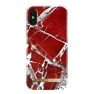 iDeal of Sweden Coque Fashion iPhone X/XS Rouge Marbre Scar sticky