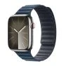 Apple Bracelet Magnétique Link Apple Watch 38 mm / 40 mm / 41 mm Bleu Pacifique S/M sticky