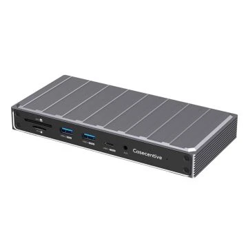 Casecentive Station d&rsquo;accueil USB-C DisplayLink 13-en-1