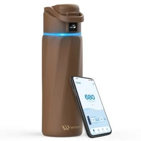 Gourde Intelligente WATERH Boost 24 Oz (710ml) - Traceur D'hydratation Et APP - Violet Clair - Inox