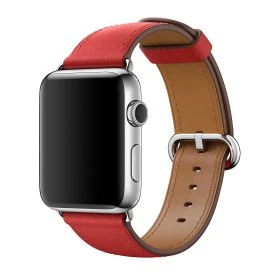 Apple - Bracelet Apple Watch 44mm / 46mm - Boucle Classique - Rouge
