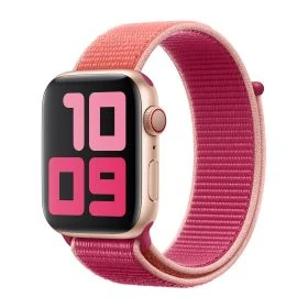Apple - Bracelet Apple Watch 38mm / 40mm - Boucle Sport respirante - Pomegranate / Grenadine