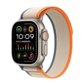 Bracelet Trail Loop Apple Watch 44mm / 45mm / 46mm / 49mm – Orange / Beige S/M