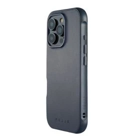 Mujjo Coque en Cuir Shield iPhone 16 Pro Max - Bleu