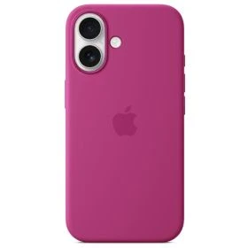 Apple Coque MagSafe en silicone iPhone 16 Fuchsia