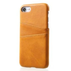 Casecentive Coque Dos Portefeuille iPhone 7 / 8 / SE 2020 Brune 