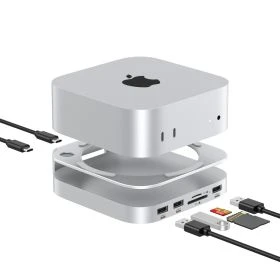 Casecentive Support Aluminium 7-in-1 pour Mac Mini M4/M4 Pro 