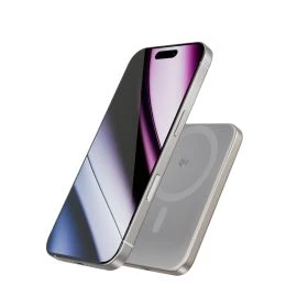 Epico UltraPack Qi2 Batterie externe sans fil magnétique portable ultra-mince 8,6 mm 5 000 mAh Titane