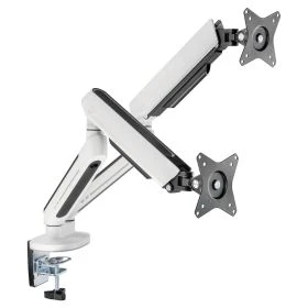Ranqer Support pour Écran Double Pro RGB Blanc