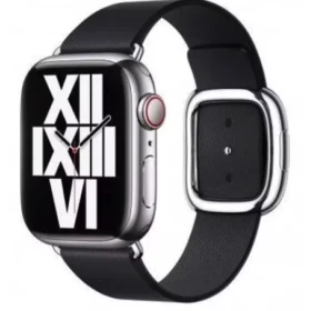 Apple Bracelet Boucle Moderne pour Apple Watch 38 mm / 40 mm / 41 mm – Couleur Encre – Taille L