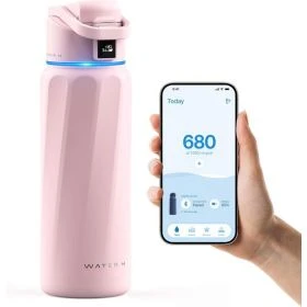 WaterH Bouteille connectée Boost 946ml - Rose