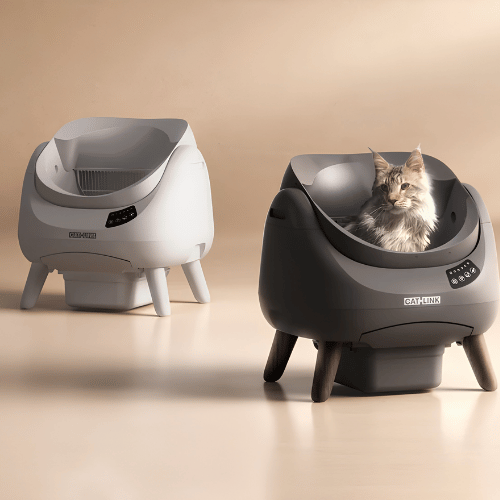 CATLINK Open X bac à litière automatique ouvert blanc nettoyage automatique