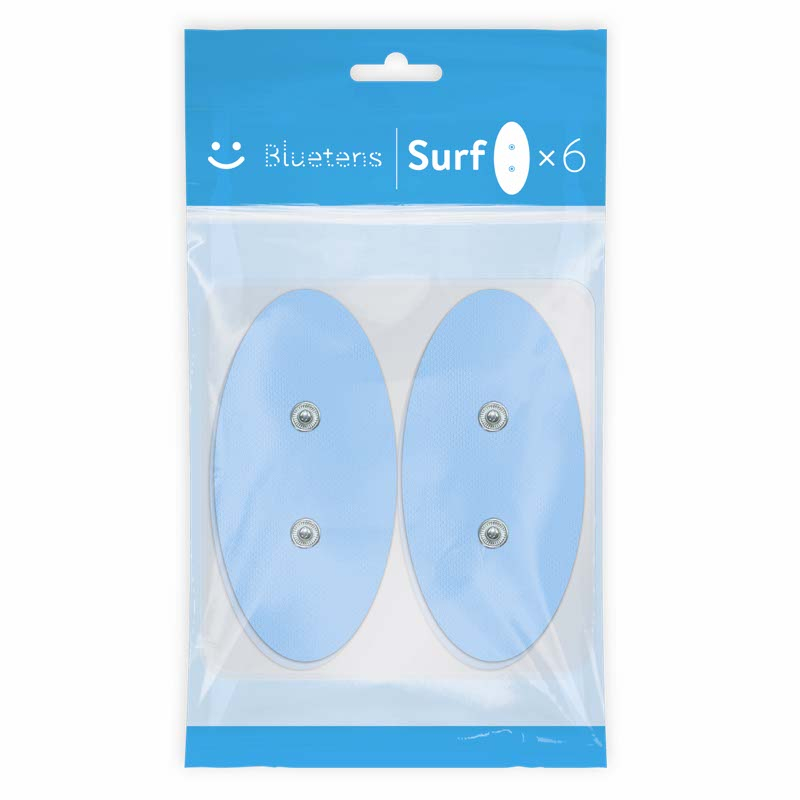 BLUETENS  Pack de 6 &eacute;lectrodes Surf Electrostimulateur