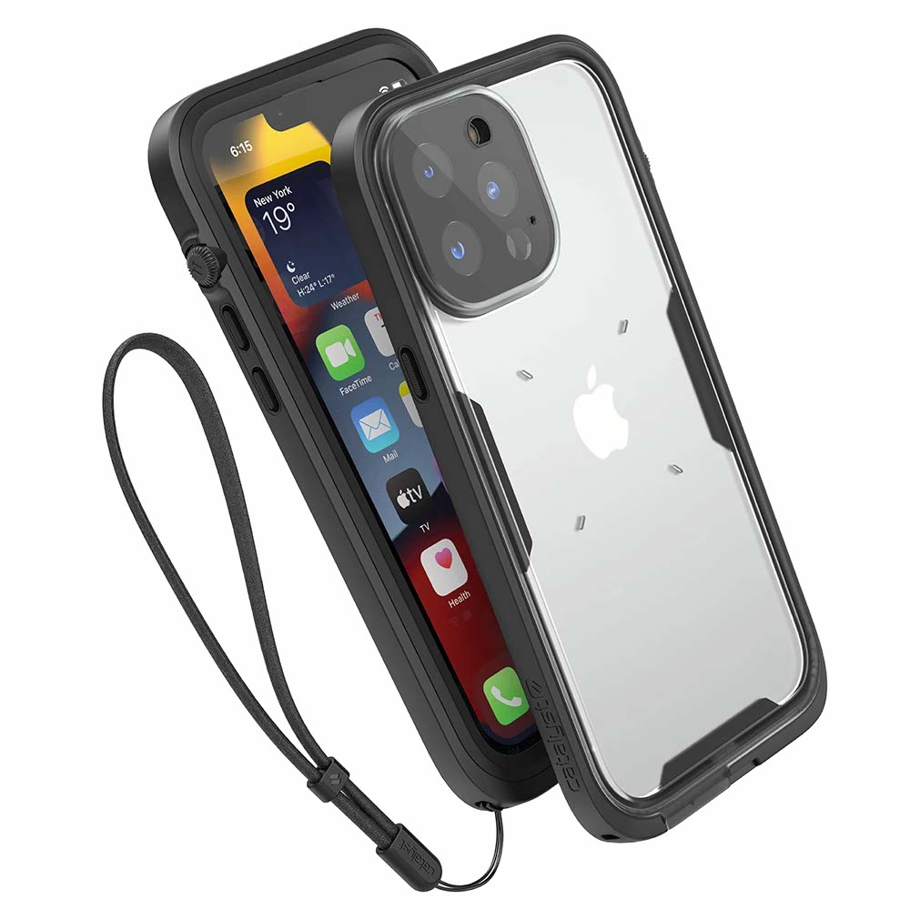 CATALYST  Coque iPhone 13 Pro Max Waterproof Stealth Black- Noir - CATIPHO13BLKL