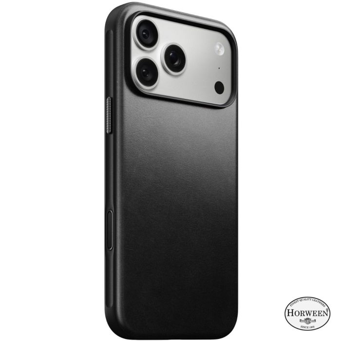 Nomad Coque Modern en Cuir Horween iPhone 18 Pro Max Noire