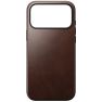 Coque en Cuir Moderne Nomad iPhone 17 Pro Max - Marron sticky