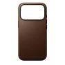 Coque en Cuir Moderne Nomad iPhone 17 Pro - Marron sticky