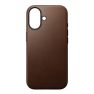 Coque en cuir Nomad Modern iPhone 17 – Marron sticky
