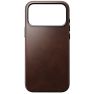 Coque en Cuir Traditionnelle Nomad iPhone 17 Pro Max - Marron sticky
