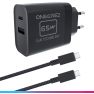 Oniverse AC Adaptateur 65W USB-C pour Switch 2 (1,5 mètres) - Noir sticky