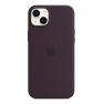 Apple Coque en silicone avec MagSafe pour iPhone 14 - Elderberry sticky