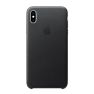 Apple Coque en cuir iPhone XS Max Noir sticky