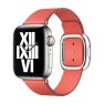 Apple - Bracelet Apple Watch 38mm / 40mm / 41mm Boucle moderne en cuir - Large - Pink Citrus sticky