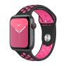 Apple - Bracelet Apple Watch Nike Sport 38mm / 40mm / 41mm - Noir / Rose sticky