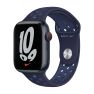 Apple Nike Sport Bracelet Apple Watch 42mm / 44mm / 45mm / 49mm Bleu marine/Marine mystique sticky