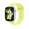 Bracelet Sport Apple Watch 44mm / 45mm / 46mm / 49mm Jaune Fluo S/M sticky