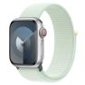 Apple Boucle de Sport pour Apple Watch 42mm / 44mm / 45 mm / 45mm / 49mm - Vert Menthe sticky