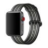 Apple Bracelet en nylon tissé Apple Watch 42mm / 44mm / 45mm / 49mm - Black Stripe sticky