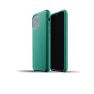 Mujjo - Coque iPhone XI de protection - en cuir - Vert sticky