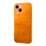 Casecentive Coque en cuir pour iPhone 14 Pro Max - Camel sticky