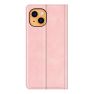 Casecentive Étui en cuir portefeuille magnétique iPhone 14 Pro - Rose sticky