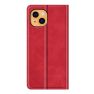 Casecentive Étui en cuir portefeuille magnétique iPhone 14 - Rouge sticky