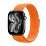 Casecentive Bracelet Sport Nylon Loop Apple Watch 44mm 45mm 46mm 49mm (Series 10 / 9 / 8 / 7 / 6 / SE / Ultra / Ultra 2) – Orange sticky