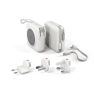 Epico Travel UltraPack 3en1 Batterie externe sans fil magnétique portable 10 000 mAh avec chargeur secteur Blanc sticky