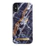 iDeal of Sweden Coque Fashion iPhone X/XS Bleu Nuit Marbre sticky