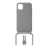 Laut - Pastels Coque avec cordon iPhone 12 / iPhone 12 Pro - Gris sticky