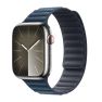 Apple Bracelet à Maillons Magnétiques Apple Watch 42 mm / 44 mm / 45 mm / 49 mm Bleu Pacifique S/M sticky