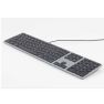 Matias - Clavier filaire RGB / LED AZERTY pour MacBook - gris métallisé sticky