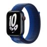 Apple Nike Bracelet Sport Loop Apple Watch 38 mm / 40 mm / 41 mm Bleu Game / Bleu Marine Minuit sticky