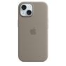 Coque en silicone avec MagSafe pour iPhone 15 - Argile sticky