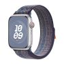 Apple Nike Bracelet Sport Loop Apple Watch 38 mm / 40 mm / 41 mm Bleu Game / Orange sticky