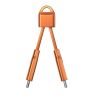 Câble de charge Nomad ChargeKey USB-C vers USB-C Stellar Orange sticky