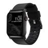 Nomad - Modern active - Bracelet en cuir Apple Watch 42mm / 44mm / 45mm / 49mm - Noir / Noir sticky