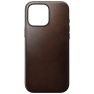 Nomad Coque en cuir moderne iPhone 16 Pro Max Brun rustique Horween sticky